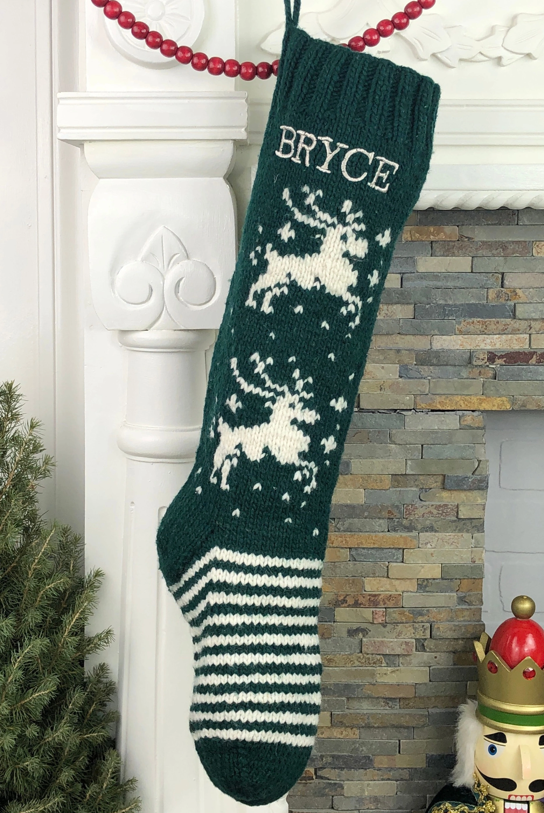 Magical Personalized Reindeer Stocking – A Festive Christmas Tradition!