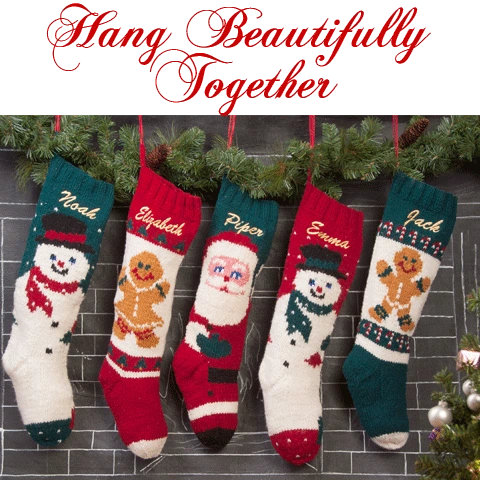 Cozy Gingerbread Knit Wool Christmas Stocking – A Festive Holiday Treat!